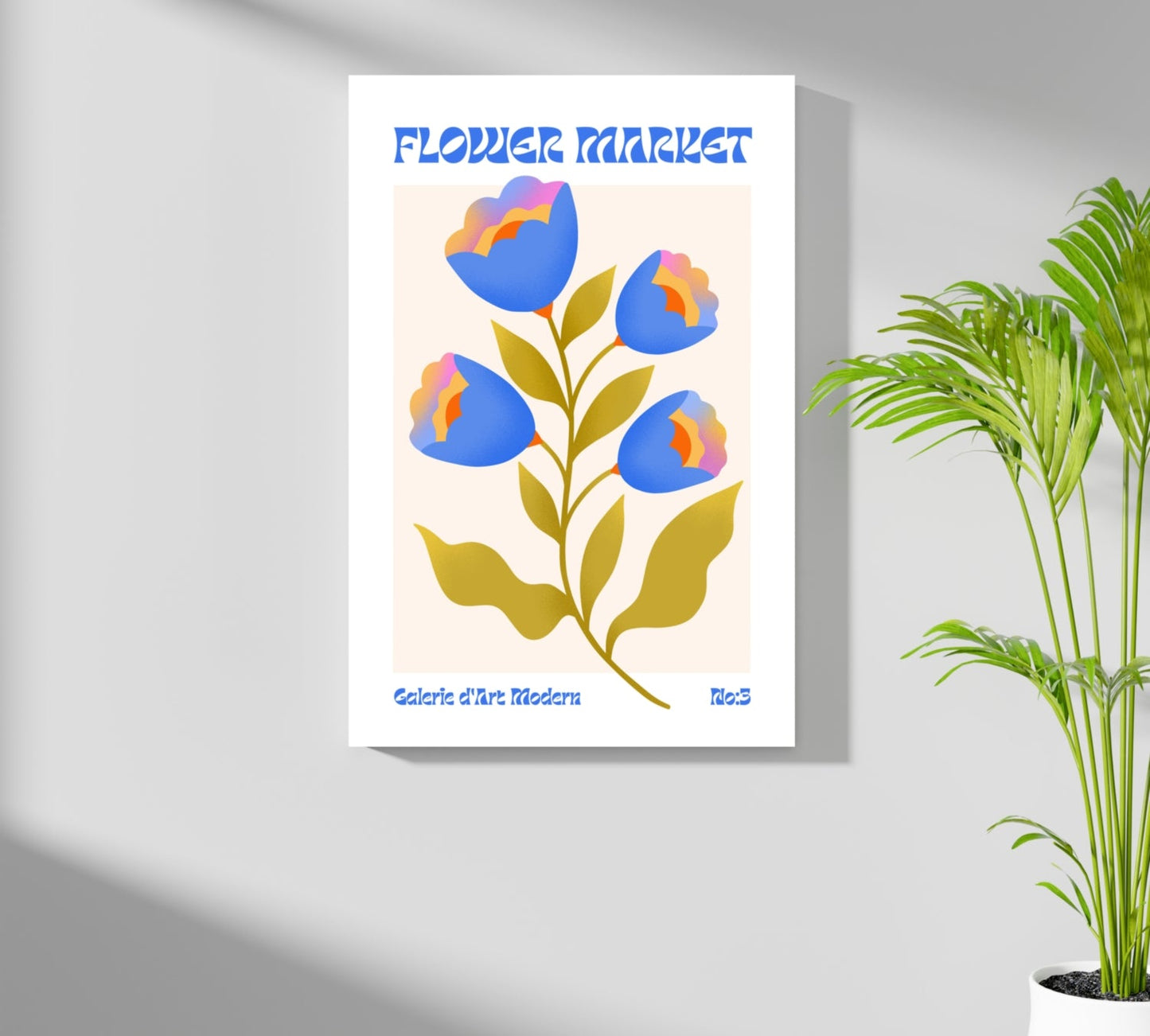 Modern Flower Metal Wall Art