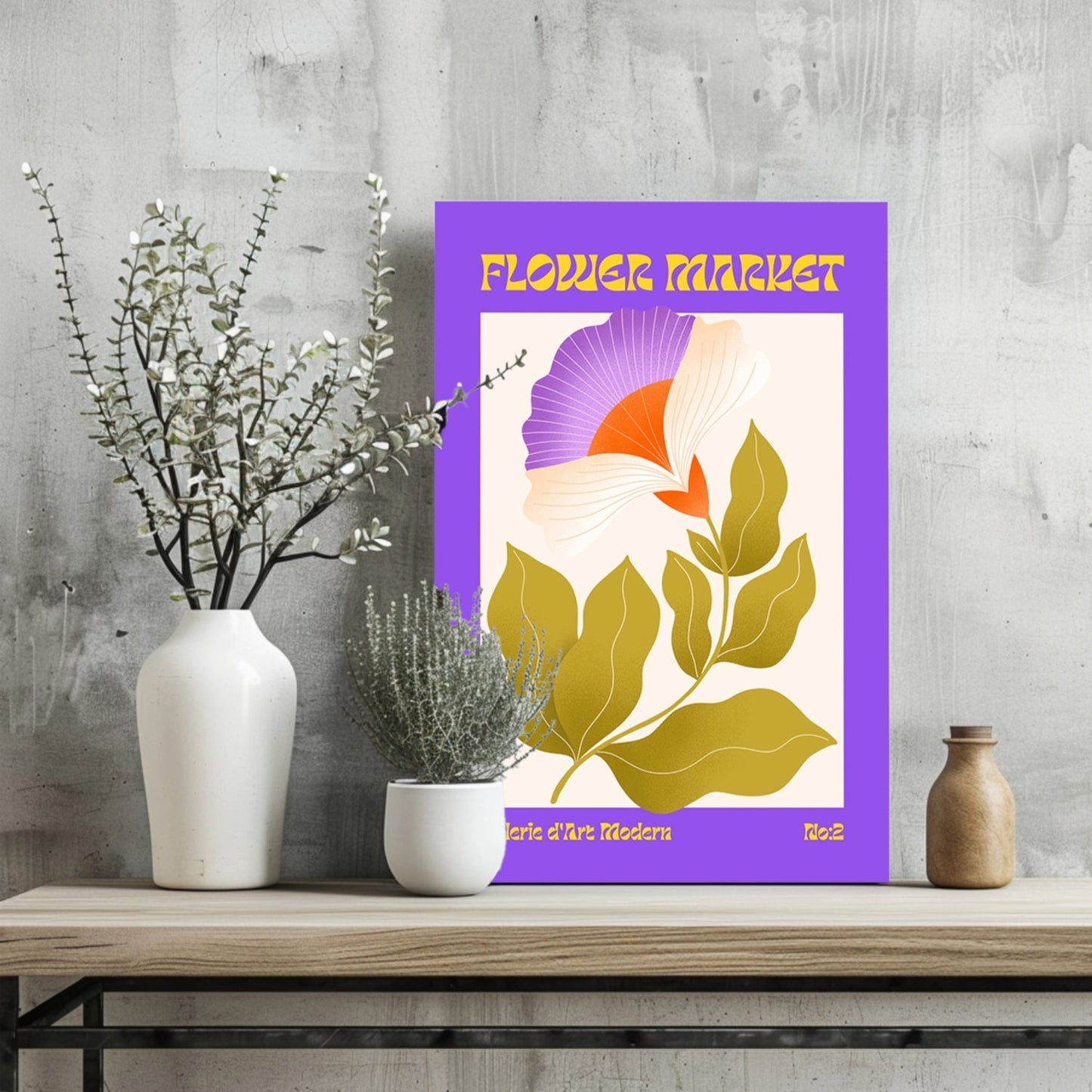 Floral Gallery V2 Metal Wall Art