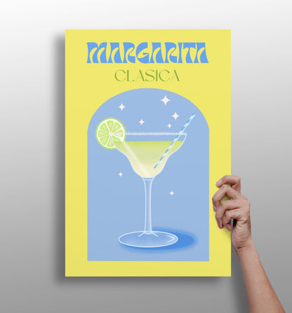Margarita metal wall art
