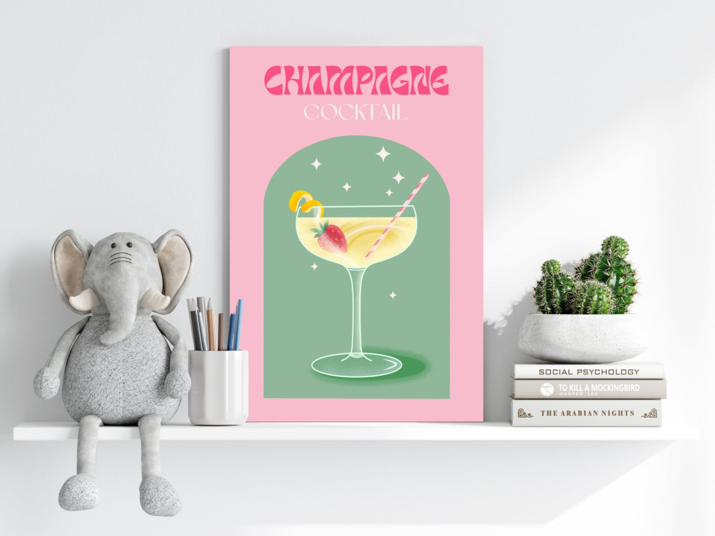 Champagne Metal Wall Art