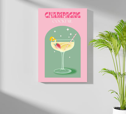 Champagne Metal Wall Art