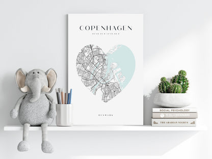 Copenhagen V1 Metal Wall Art