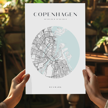 Copenhagen Cityscape Metal Wall Art