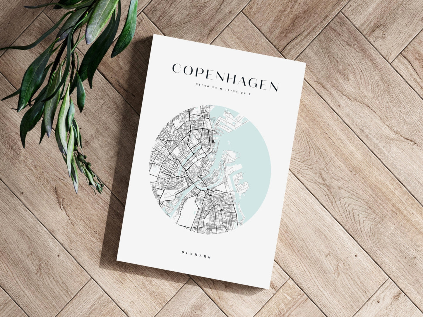 Copenhagen Cityscape Metal Wall Art