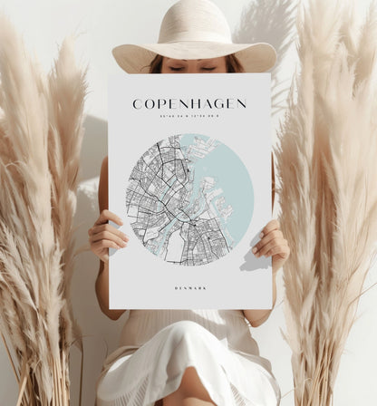 Copenhagen Cityscape Metal Wall Art