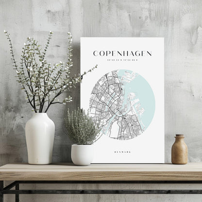 Copenhagen Cityscape Metal Wall Art