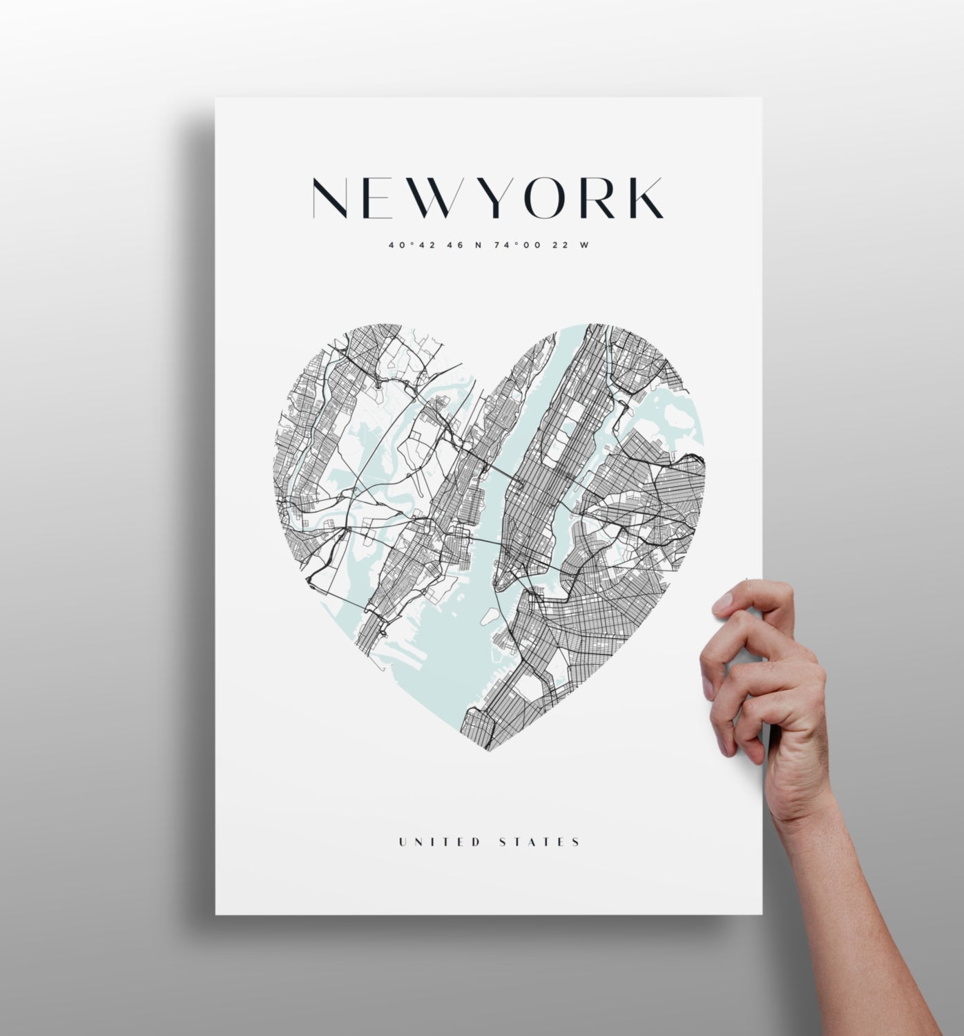 New York skyline metal wall art