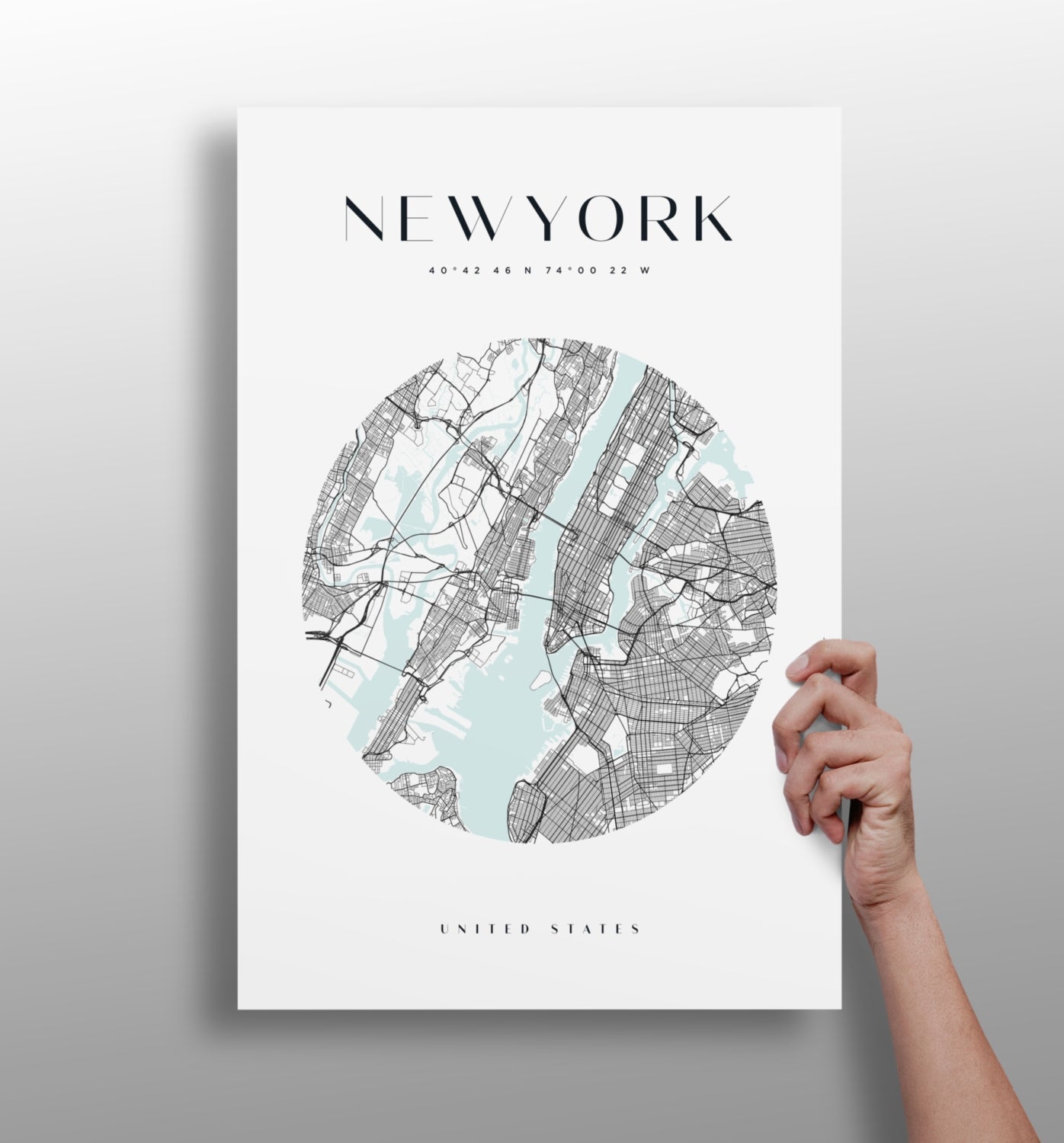 New York skyline metal wall art