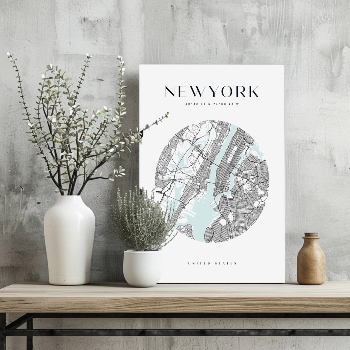 New York Cityscape Metal Wall Art