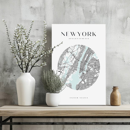 New York Cityscape Metal Wall Art