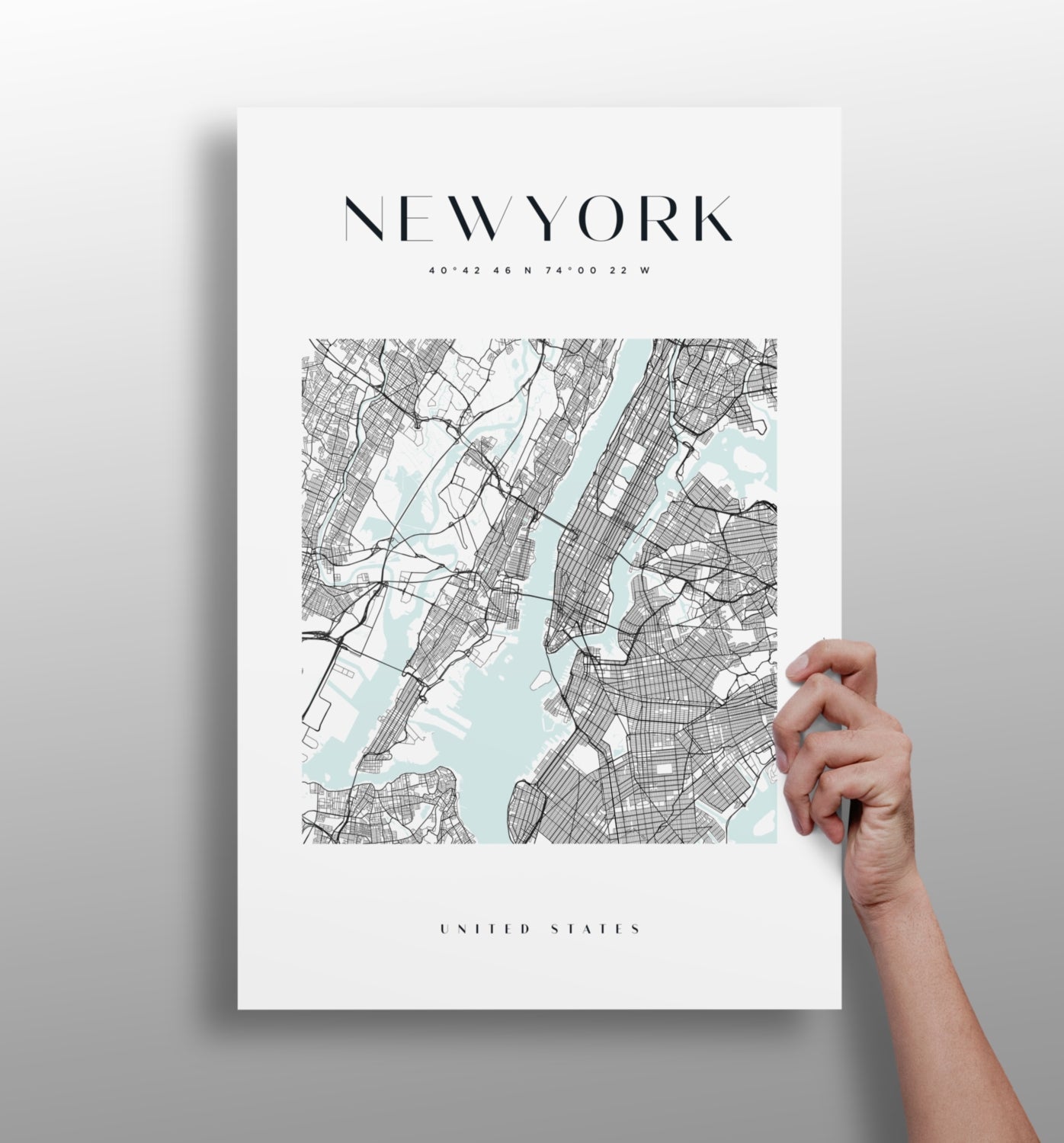 New York skyline metal wall art
