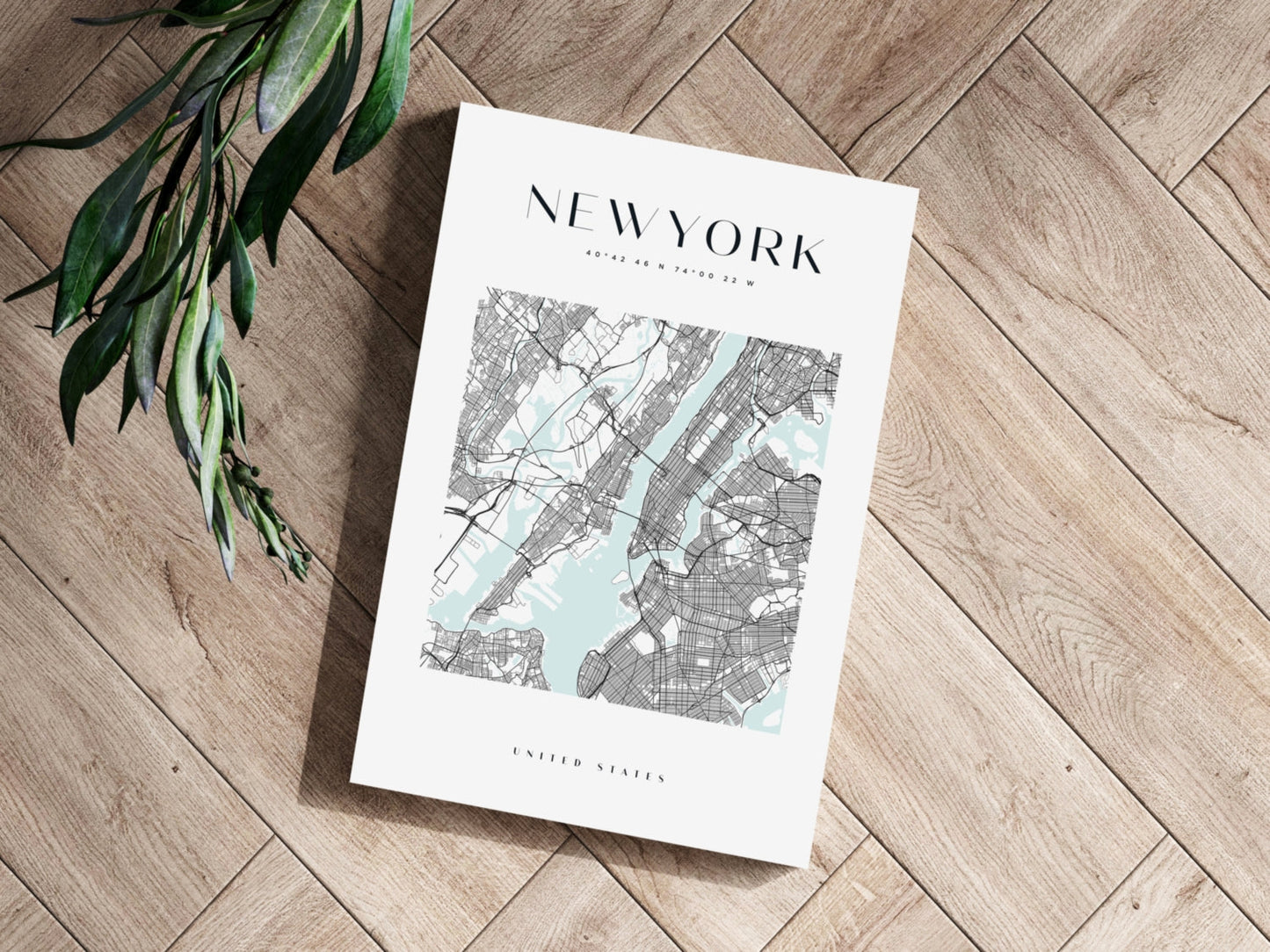 New York Downtown Metal Wall Art