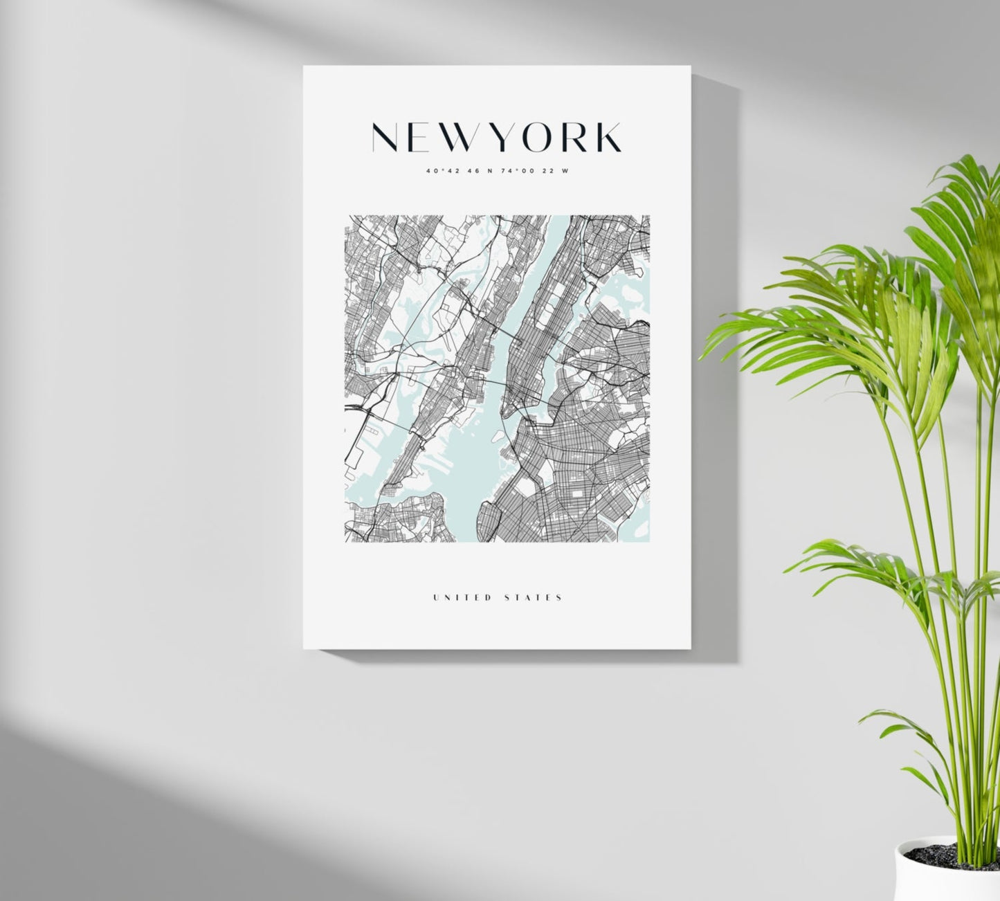 New York Downtown Metal Wall Art