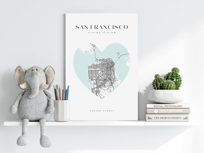 San Francisco V1 Metal Wall Art