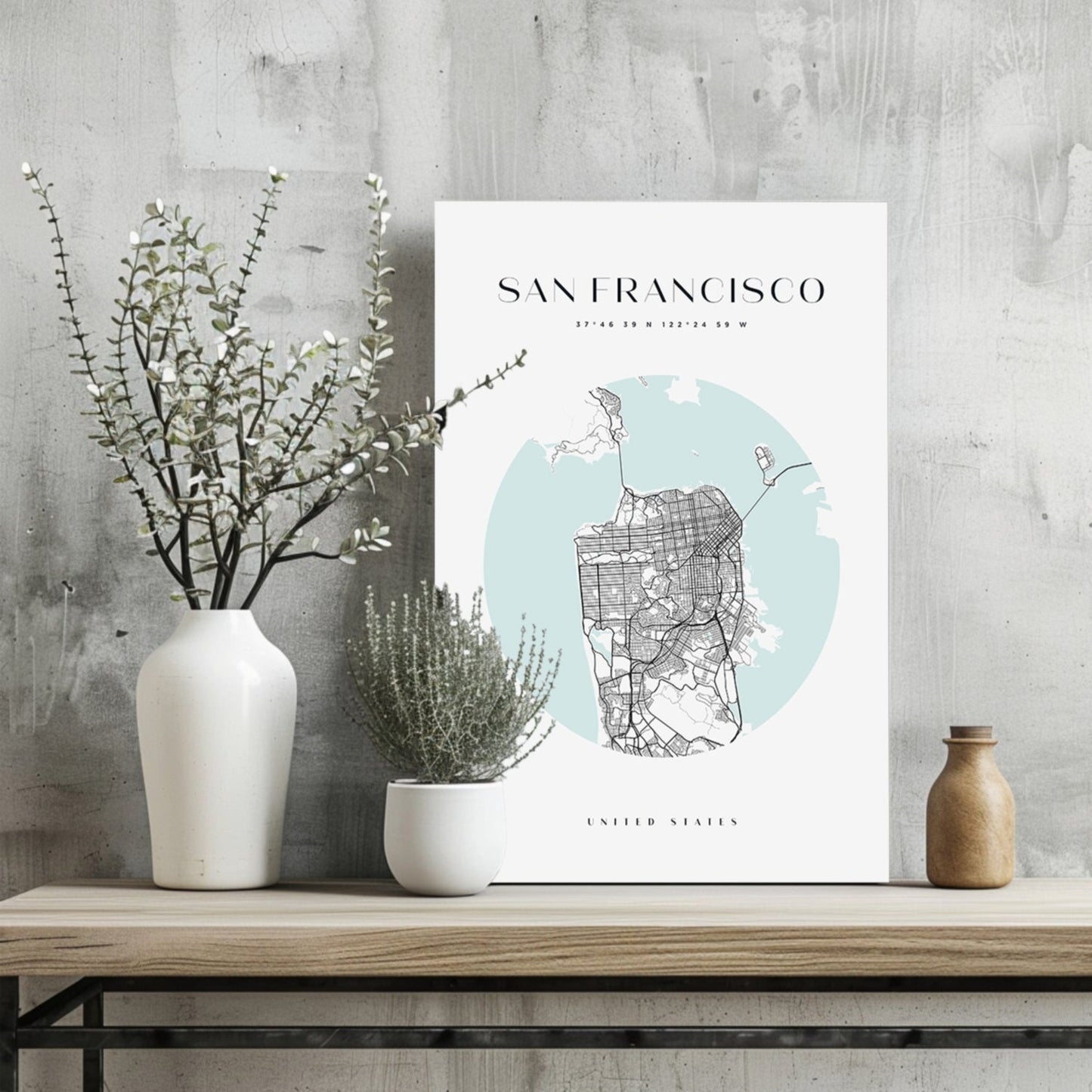 San Francisco Cityscape Metal Wall Art