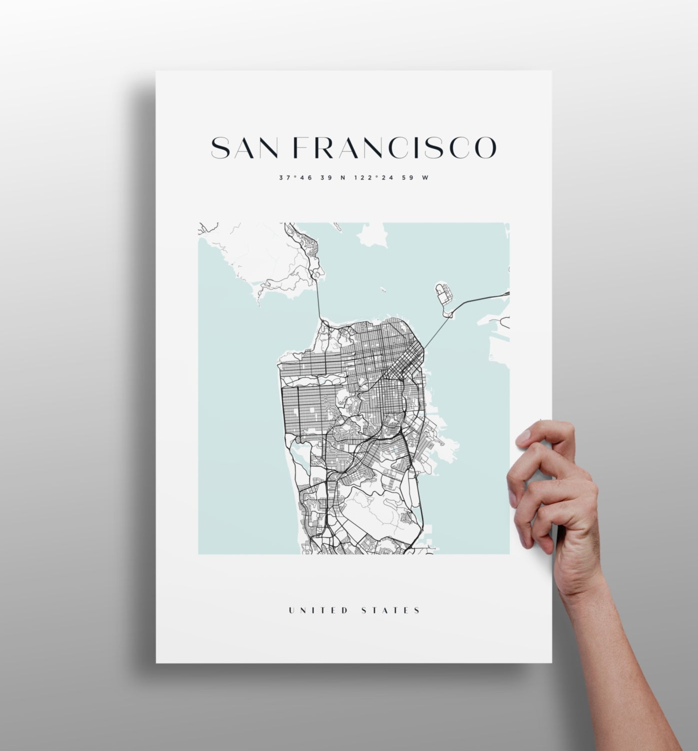 San Francisco skyline metal wall art