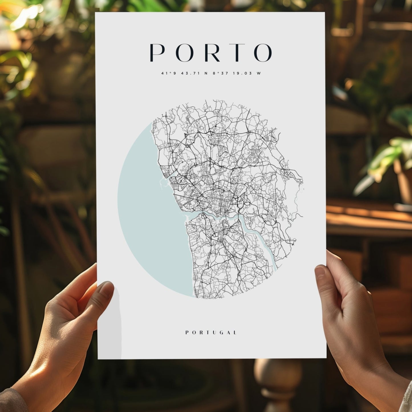 Porto Cityscape Metal Wall Art