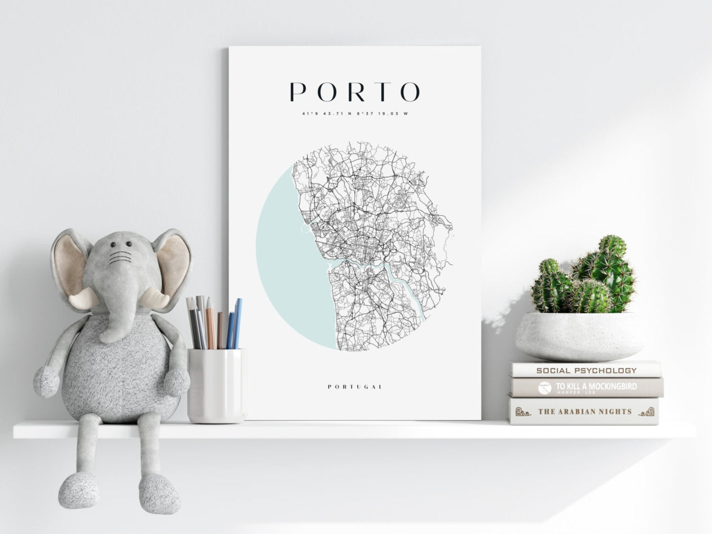 Porto Cityscape Metal Wall Art