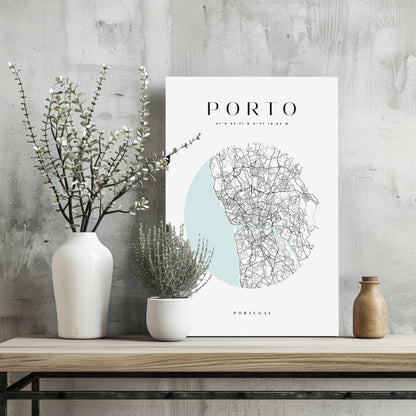 Porto Cityscape Metal Wall Art