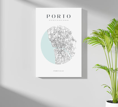Porto Cityscape Metal Wall Art