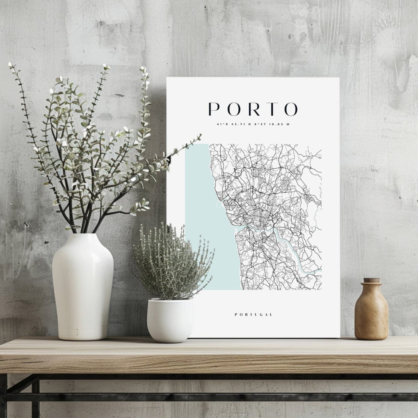 Porto V3 Metal Wall Art