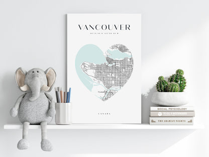 Vancouver V1 Metal Wall Art