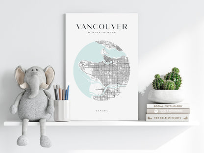 Vancouver V2 Metal Wall Art