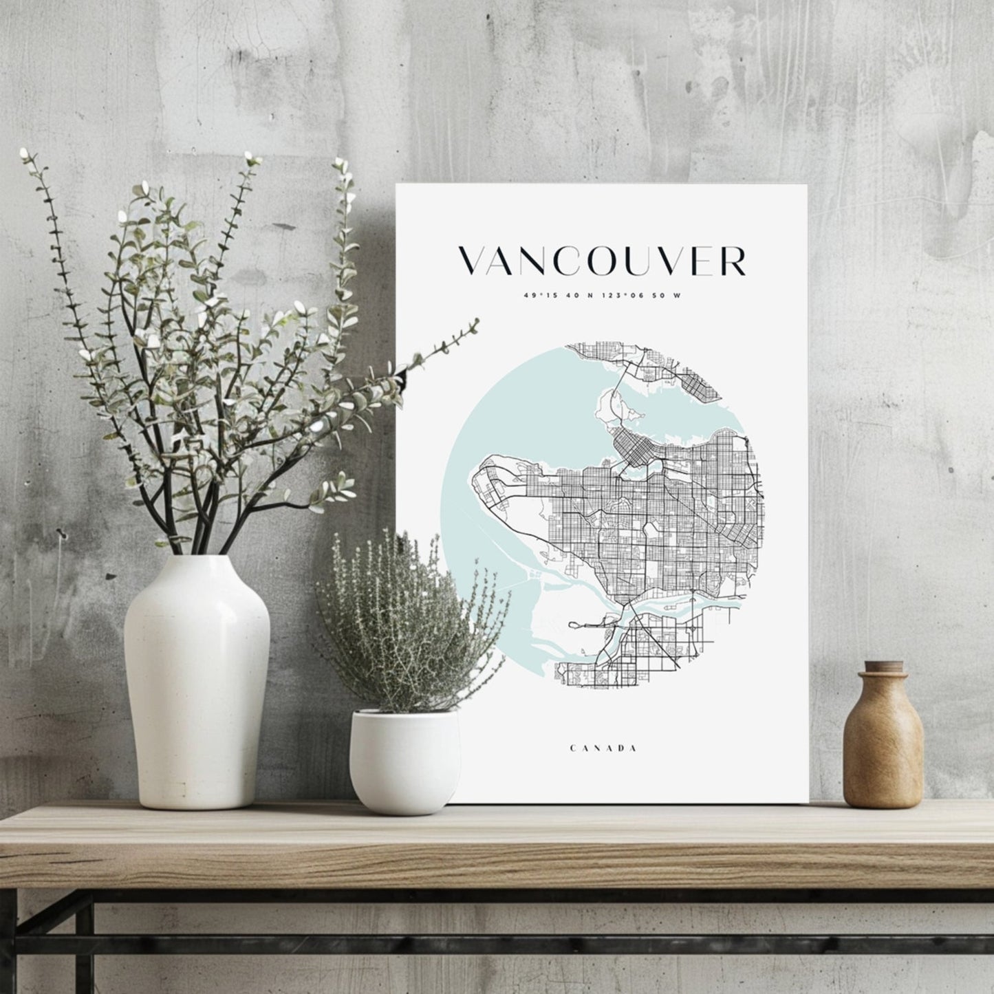 Vancouver V2 Metal Wall Art