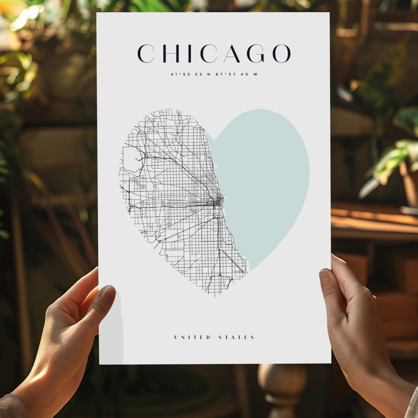 Chicago V1 Metal Wall Art