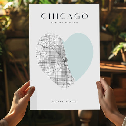 Chicago V1 Metal Wall Art