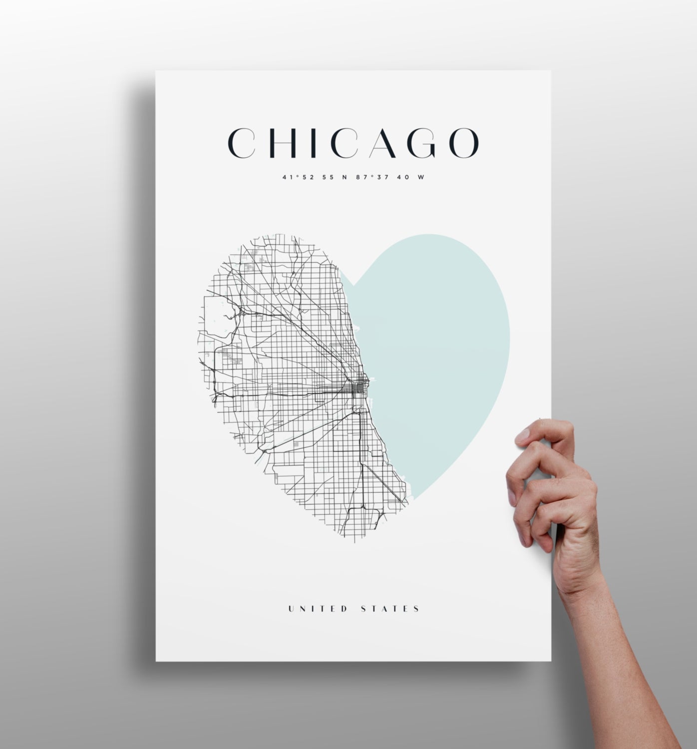 Chicago skyline metal wall art