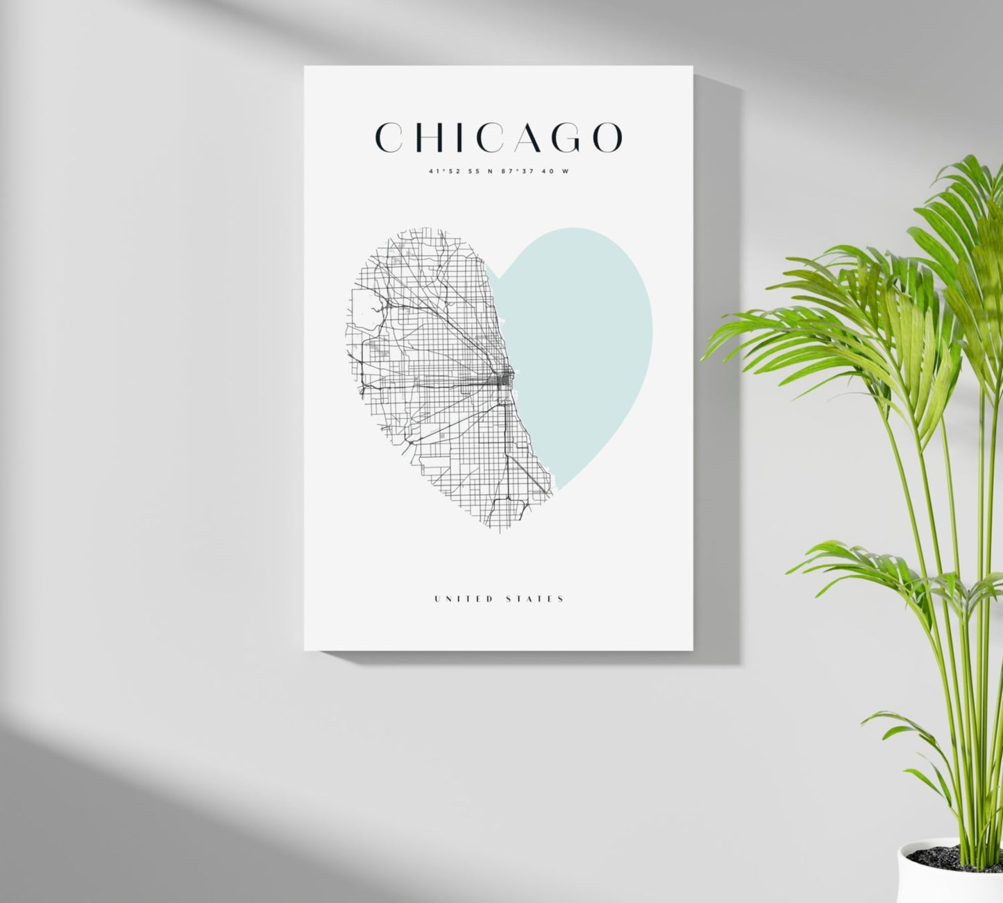 Chicago V1 Metal Wall Art