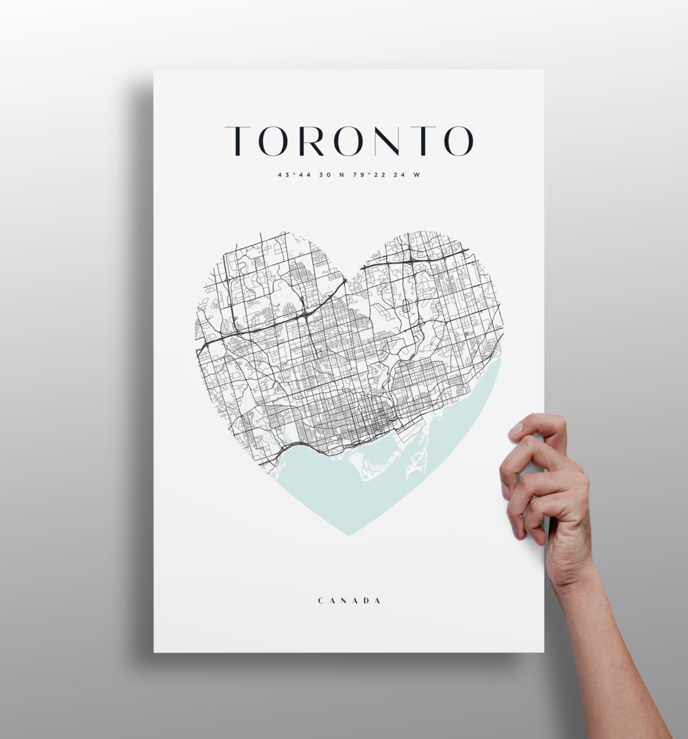 Toronto aluminum metal wall art print