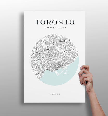 Toronto skyline aluminum metal wall art