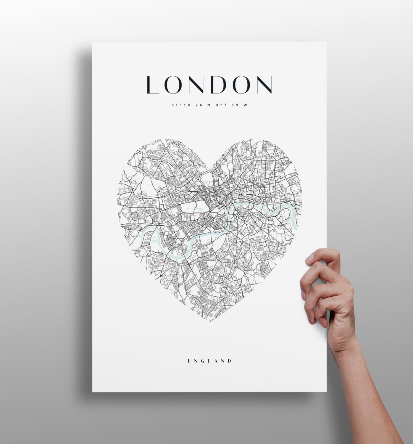 London cityscape aluminum metal wall art print in matte finish