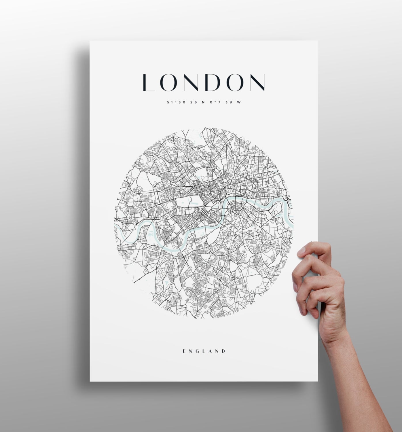 London cityscape aluminum metal wall art print in matte finish