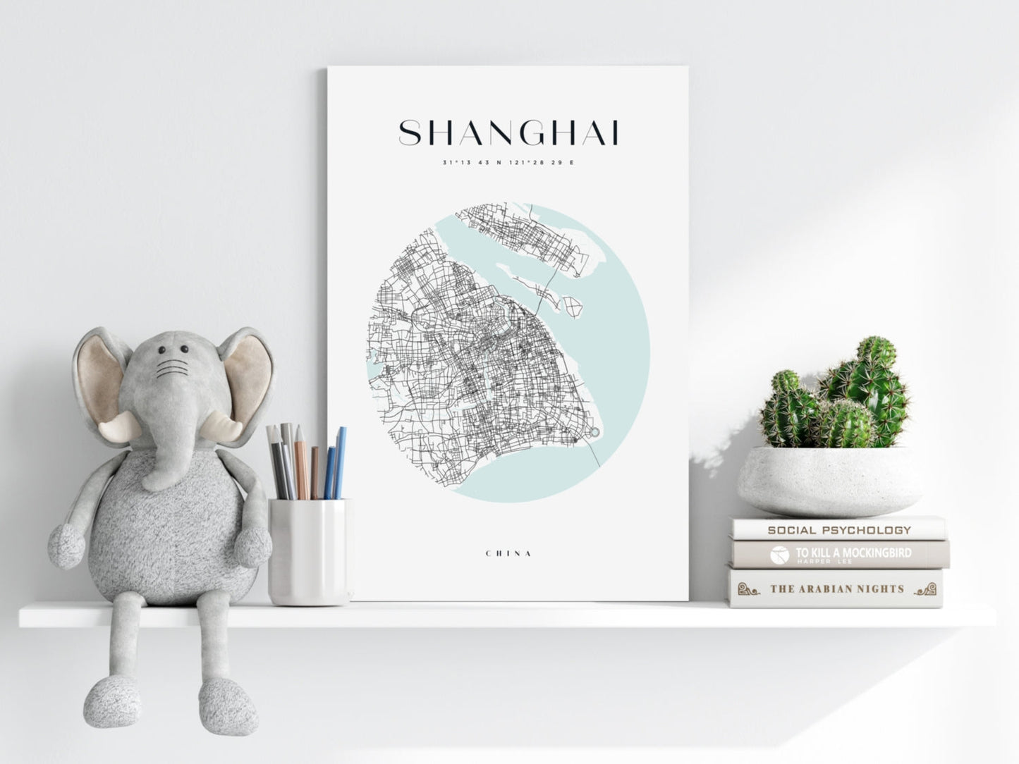 Shanghai V2 Metal Wall Art