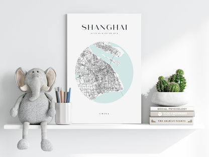 Shanghai V2 Metal Wall Art