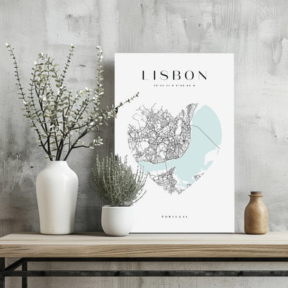 Lisbon Skyline Metal Wall Art