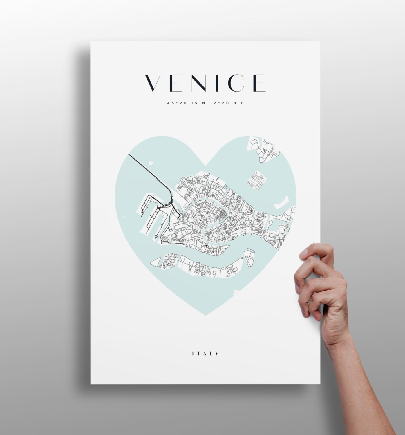 Venice skyline aluminum metal wall art
