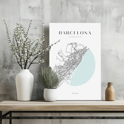 Barcelona Skyline Metal Wall Art