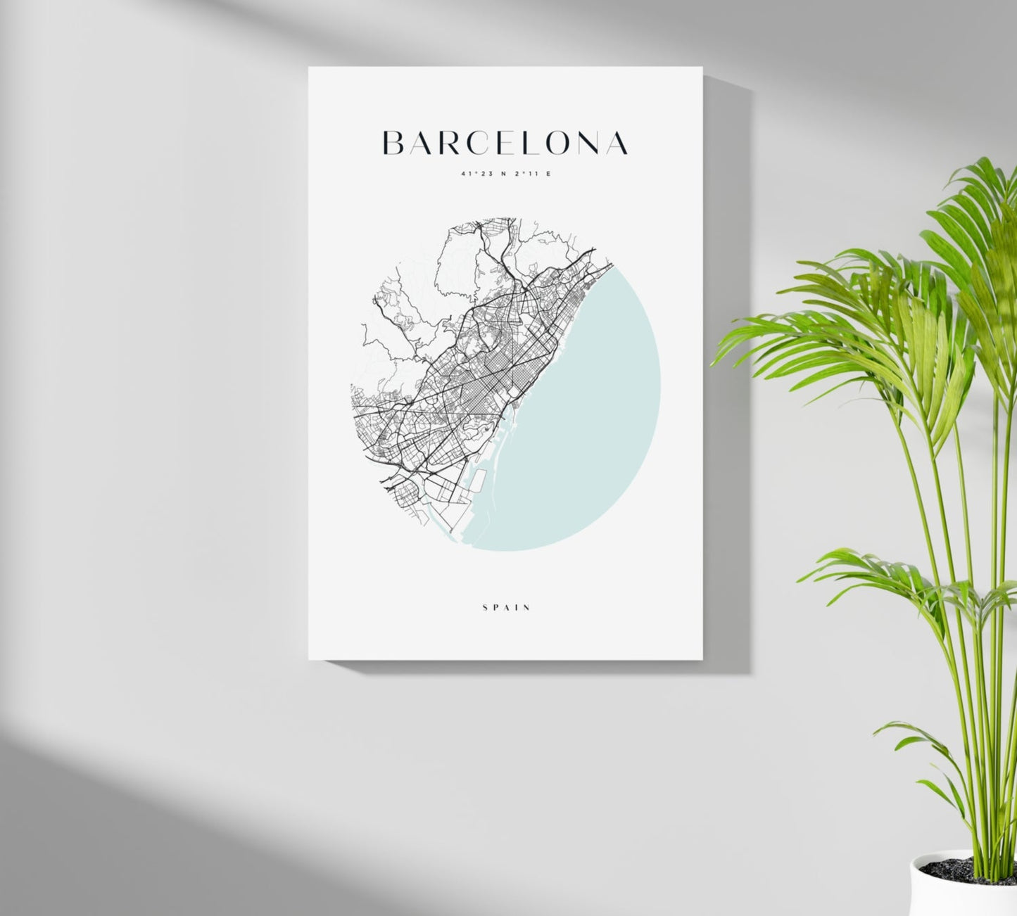 Barcelona Skyline Metal Wall Art