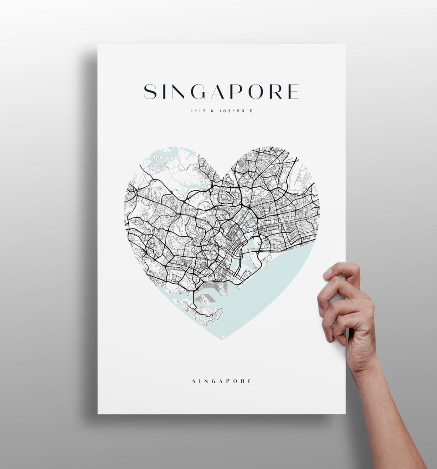 Singapore Skyline Metal Wall Art print