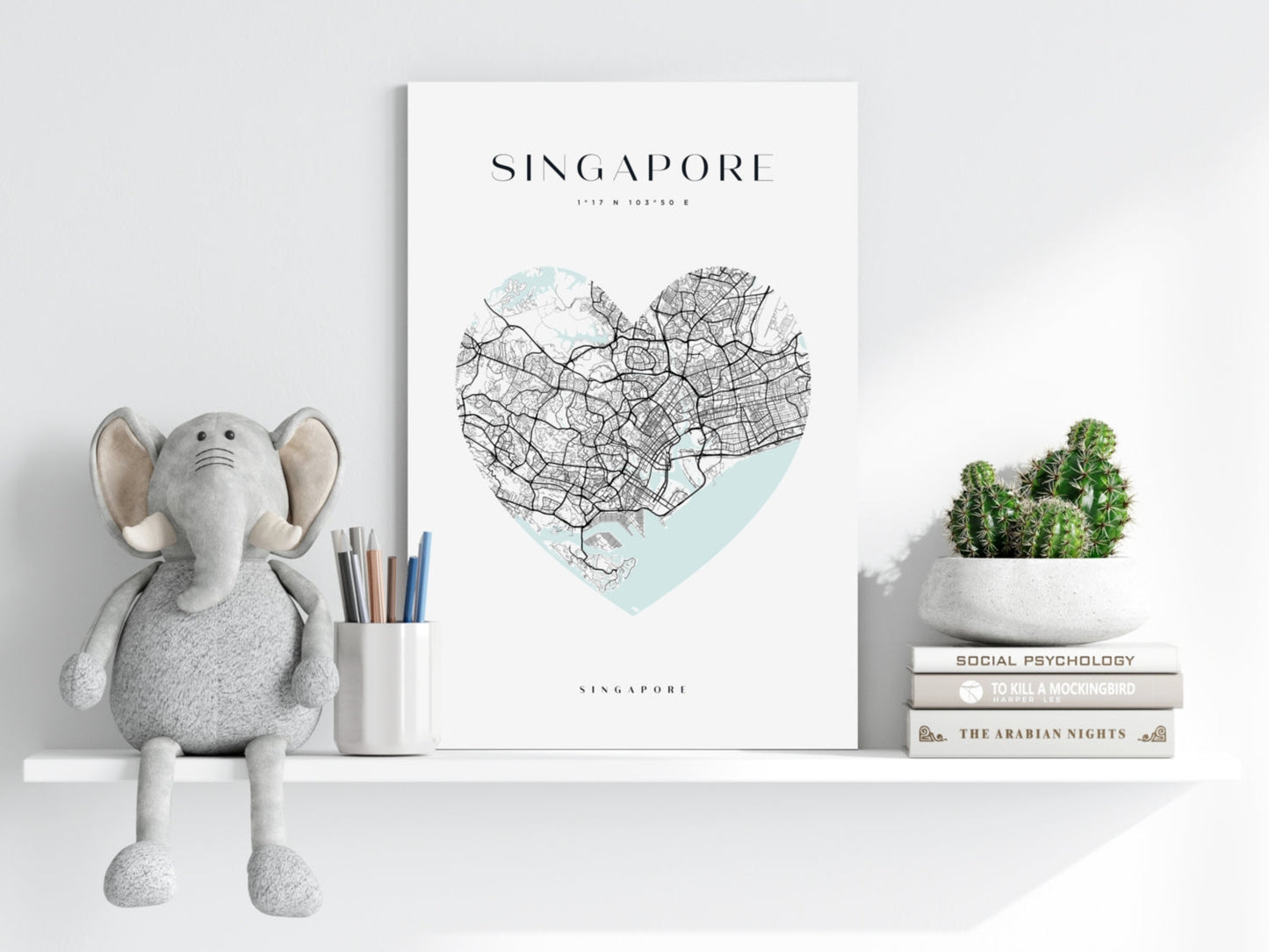 Singapore Skyline Metal Wall Art