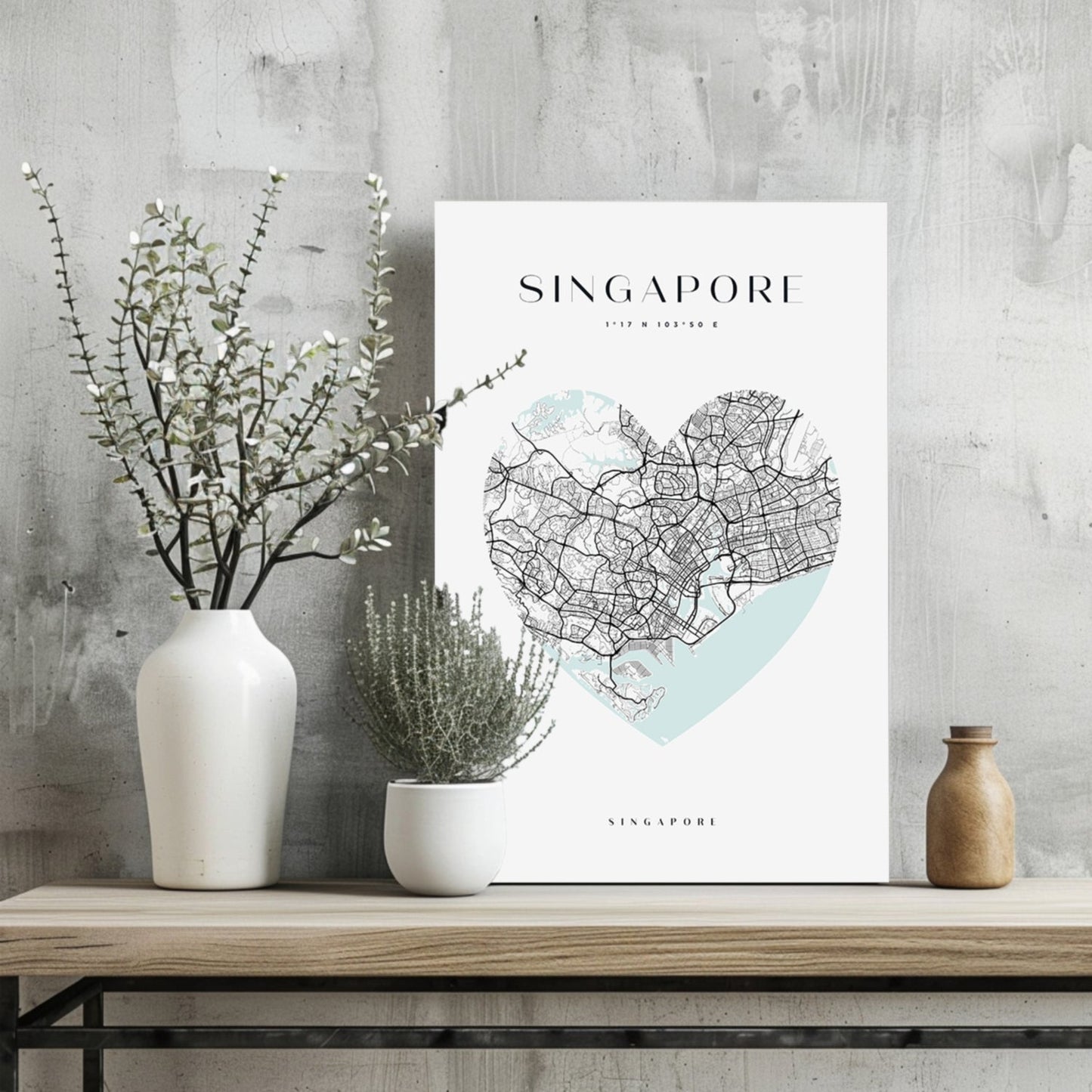 Singapore Skyline Metal Wall Art