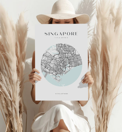 Singapore V2 Metal Wall Art