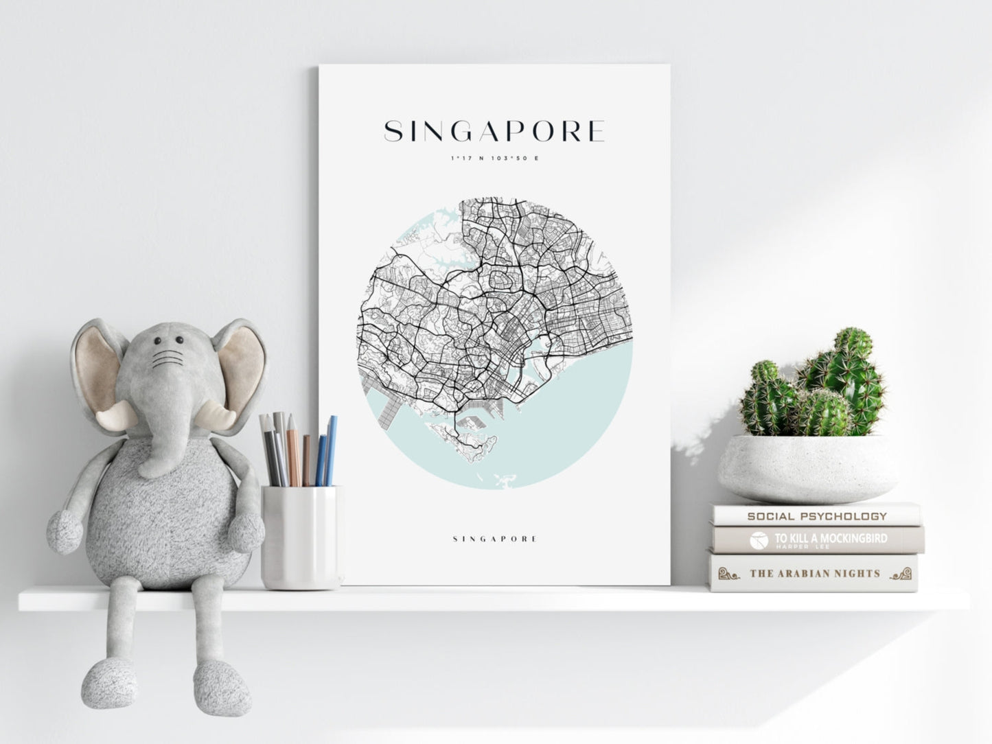Singapore V2 Metal Wall Art