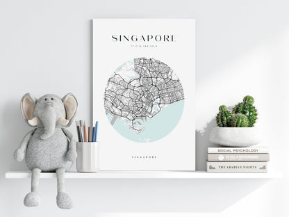 Singapore V2 Metal Wall Art