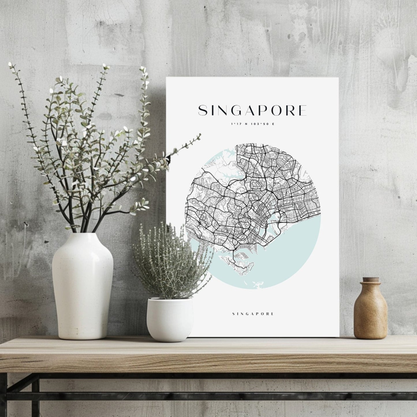 Singapore V2 Metal Wall Art