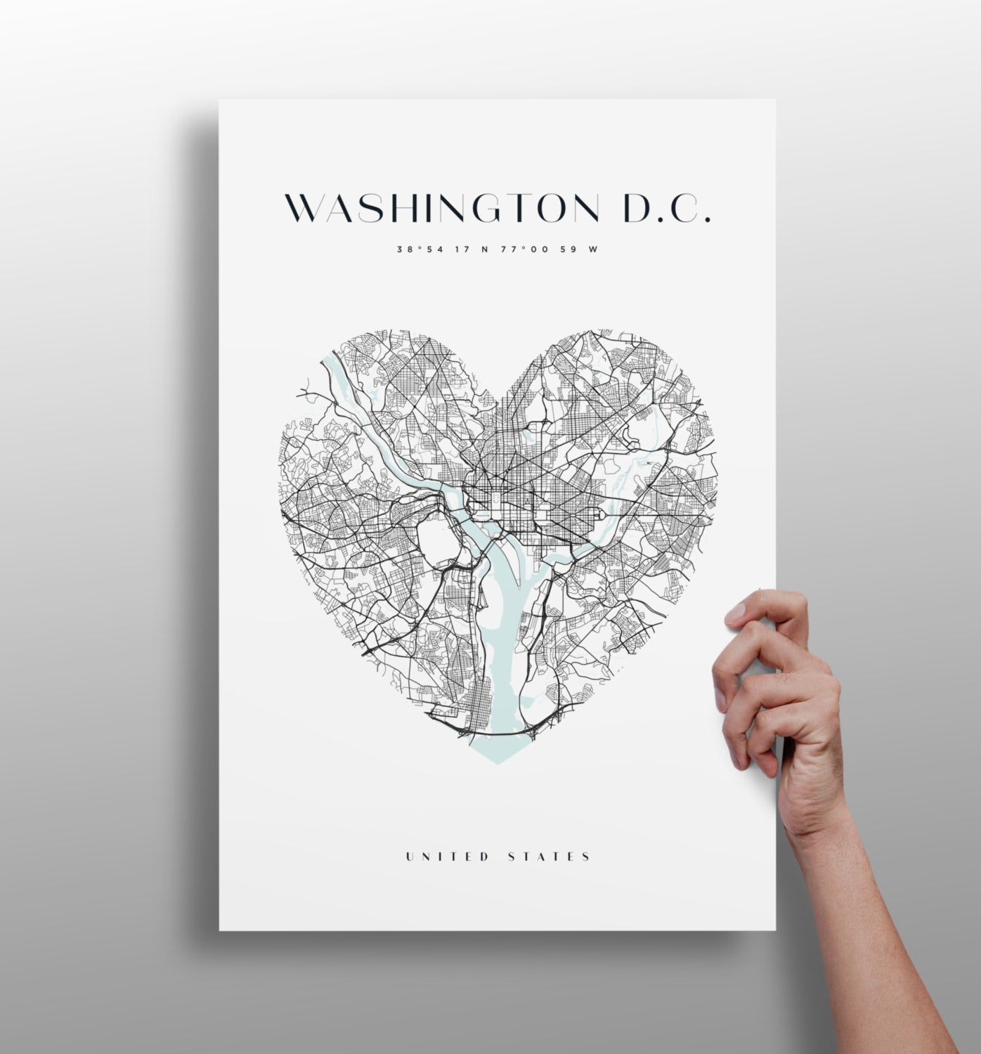 Washington portrait metal wall art